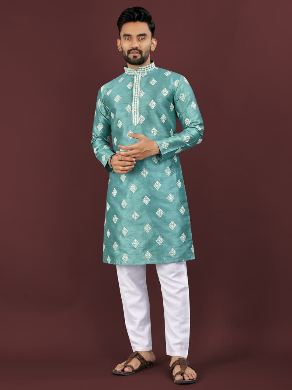 Premium Mono Silk Kurta for Men Premium Mono Silk Kurta for Men